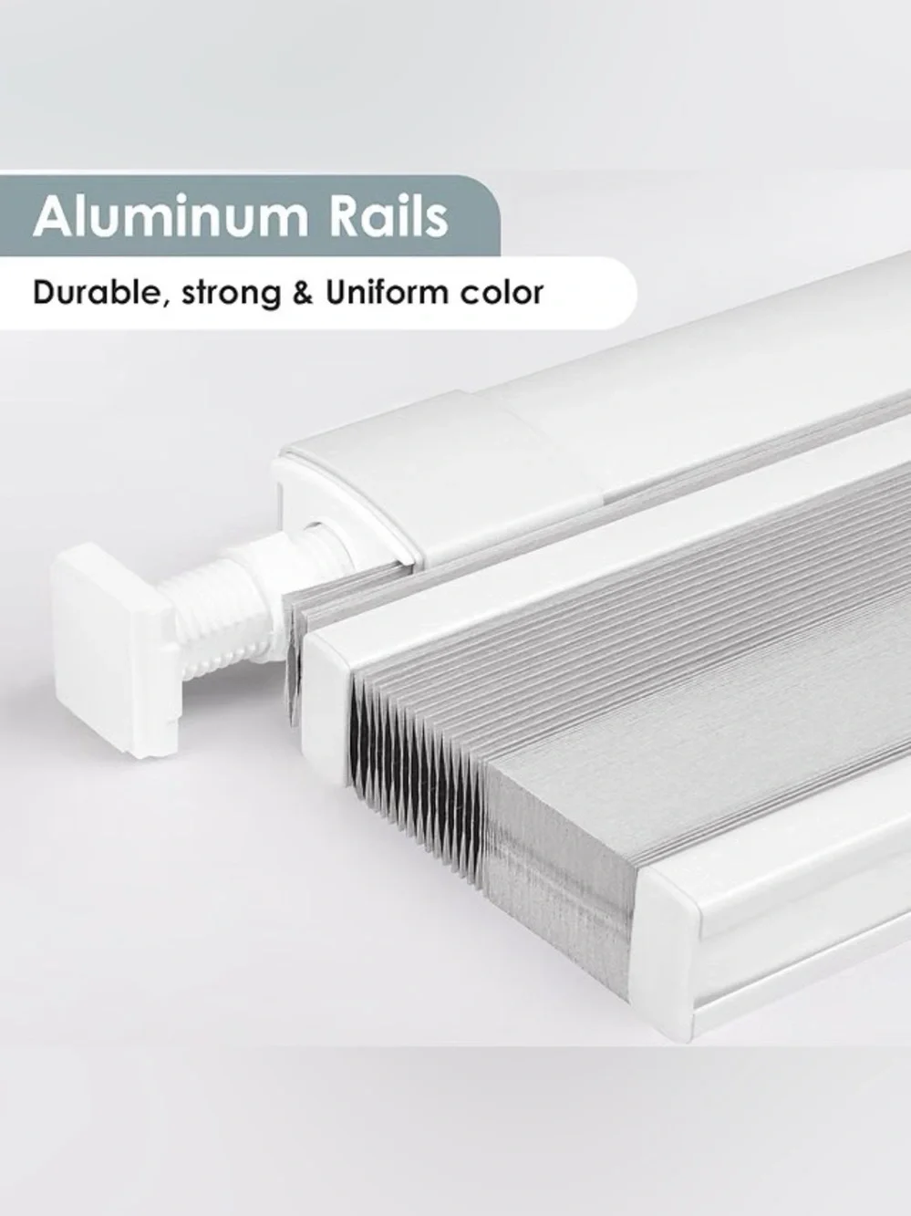 LAZBlinds CellularHoneycomb No Drill Window Curtains Color Gray 34” x 64”